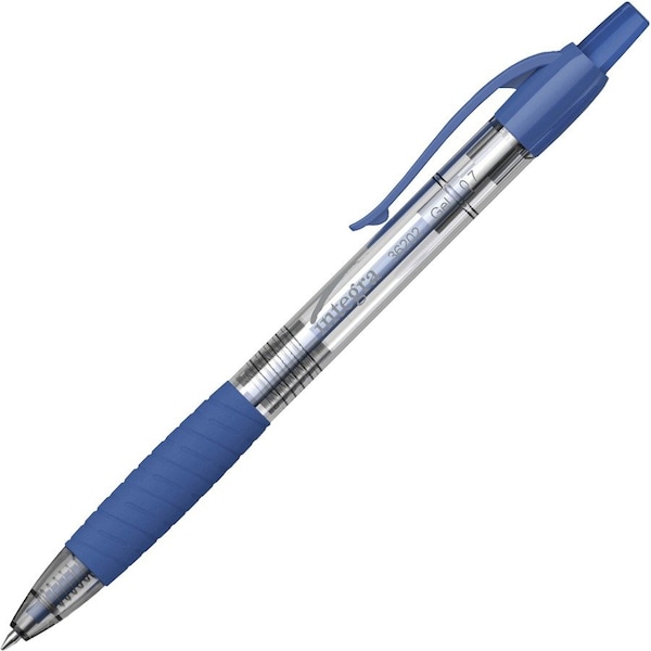 Integra Gel Pen, 0.7mm Point, Retractable, 12/DZ, Blue PK ITA36202 - main